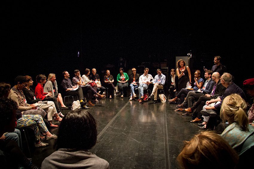 Workshops on Biennial Practice, World Biennial Forum No 2, 2014. Photo: Maycon Amoroso