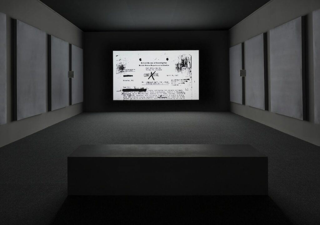 Steve McQueen, End Credits, 2012. Installation view: The Power Plant, Toronto, 2015. Courtesy the artist; Marian Goodman Gallery, New York / Paris; and Thomas Dane Gallery, London. Photo: Toni Hafkenscheid