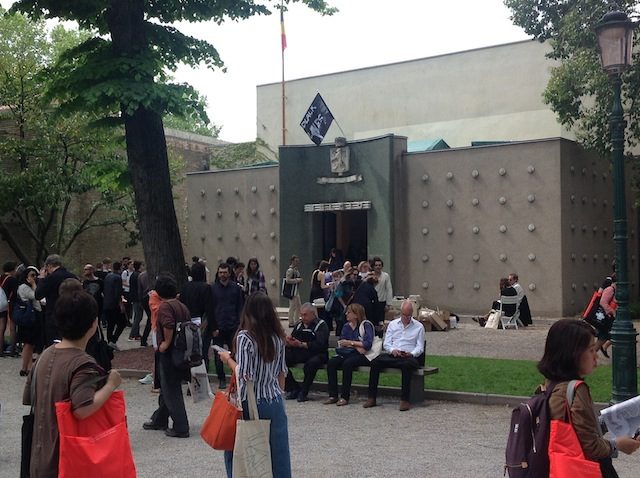 Outside view of the Belgian Pavilion 2015. Photo: Press Belgian pavilion