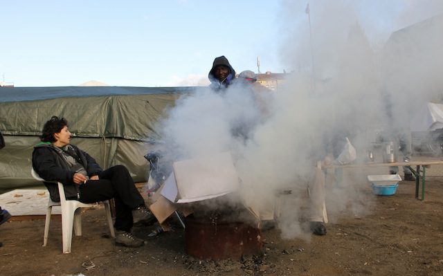 Oranienplatz occupied refugee camp, Berlin, 27 February 2013