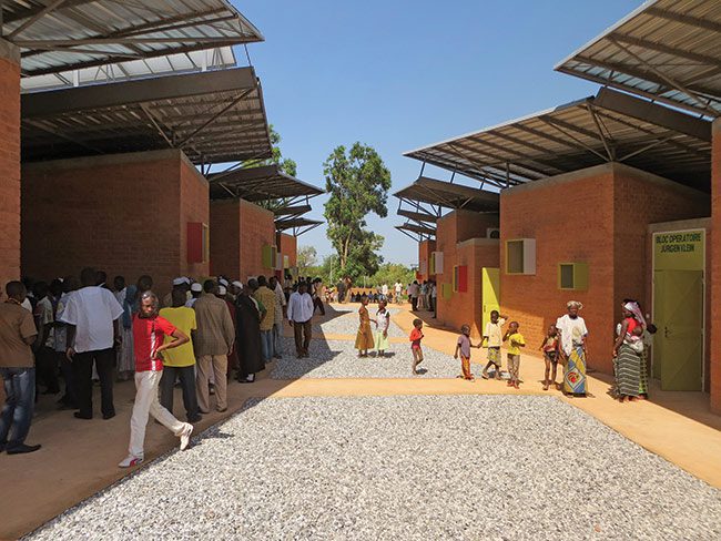 Surgical Clinic and Health Center, Léo, Burkina Faso, completed 2014, Designed by Francis Kéré, courtesy of Kéré Architecture