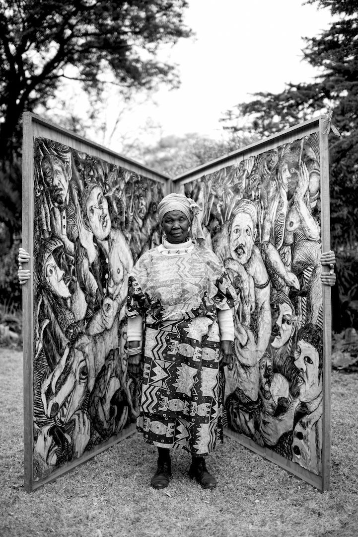 Helen Sebidi, Life’s Work, 2012. Helen Sebidi’s home in Parktown, Johannesburg. Courtesy of the artist © 21 Icons