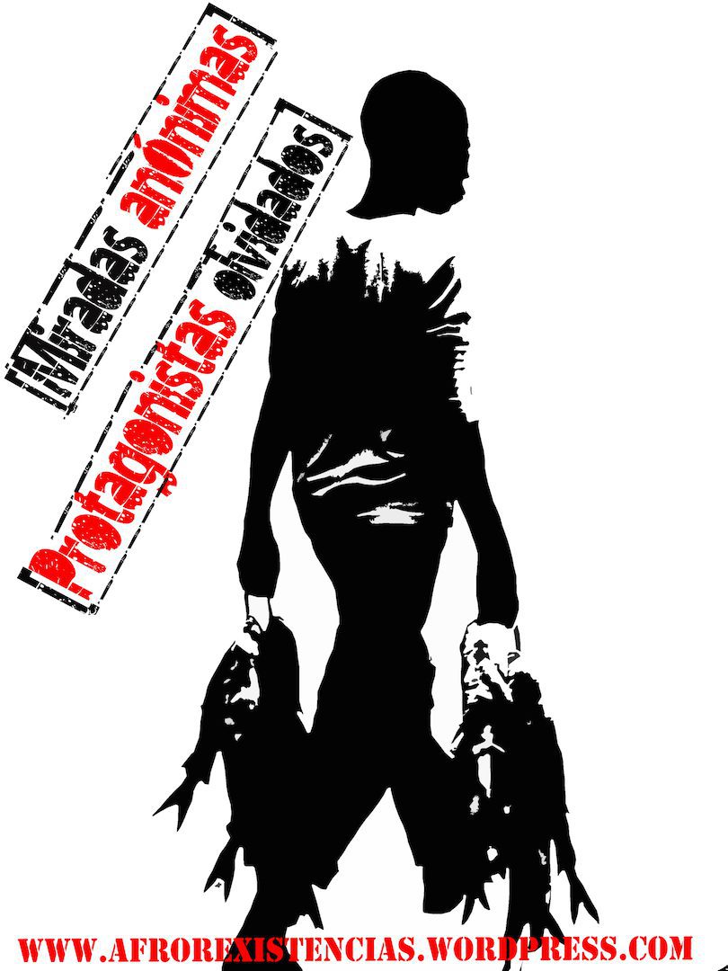 Afrorexistencia, Adriana Quiñones-León, Miradas anónimas, protagonistas olvidados, 2012. Stencil. Courtesy of Afrorexistencia