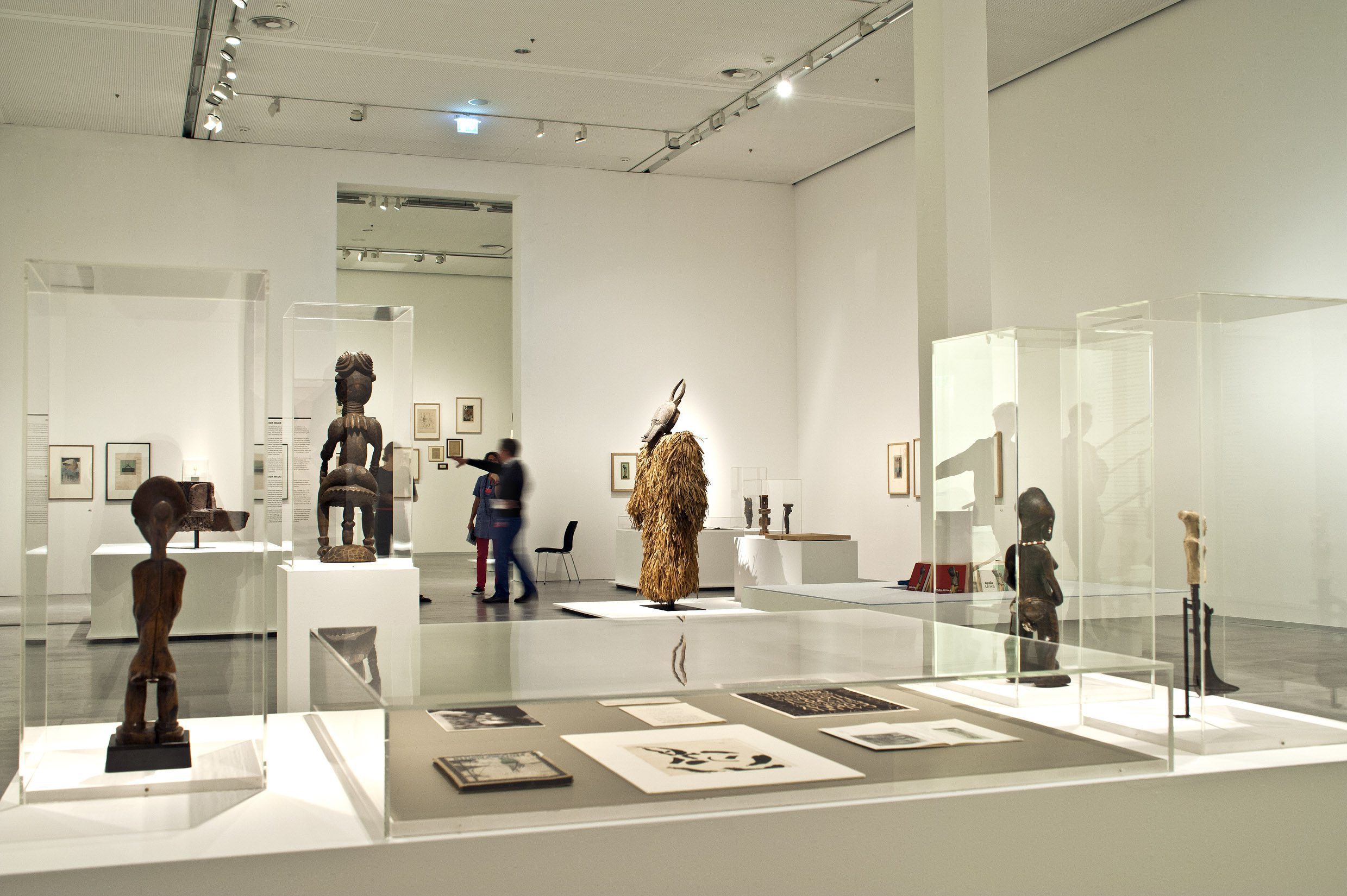 Installation view Dada Afrika - Dialog mit dem Fremden, 2016, Berlinische Galerie, Berlin. Courtesy of the Berlinische Galerie