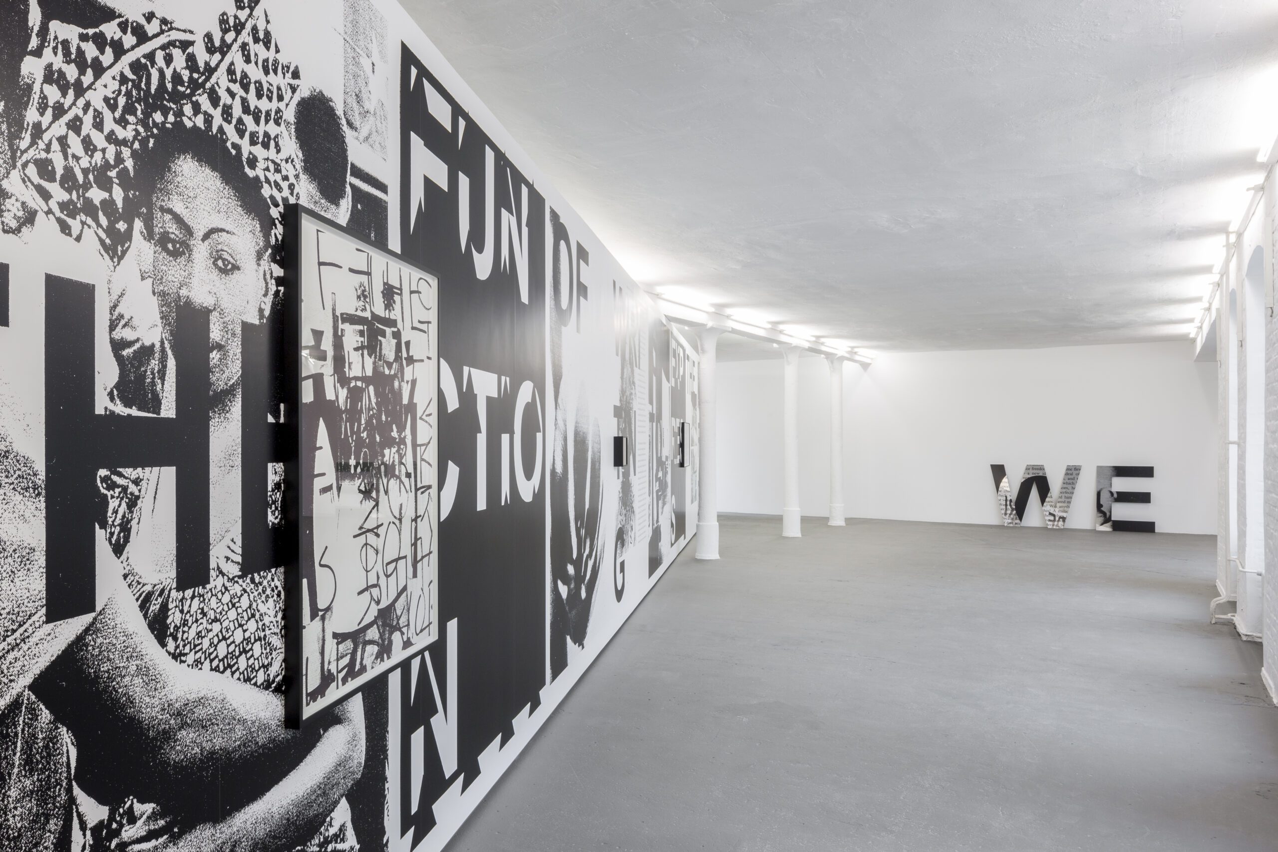 Adam Pendleton, shot him in the face. Installation view. KW Institute for Contemporary Art, 2017. Photo: Frank Sperling
