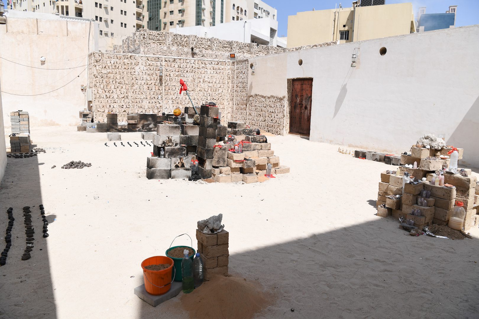 Dineo Seshee Bopape, +/-1791 (Monument to the Haitian Revolution 1791), 2017. Mixed-media installation. Dimensions variable. Produced by Sharjah Art Foundation. Image courtesy of Sharjah Art Foundation