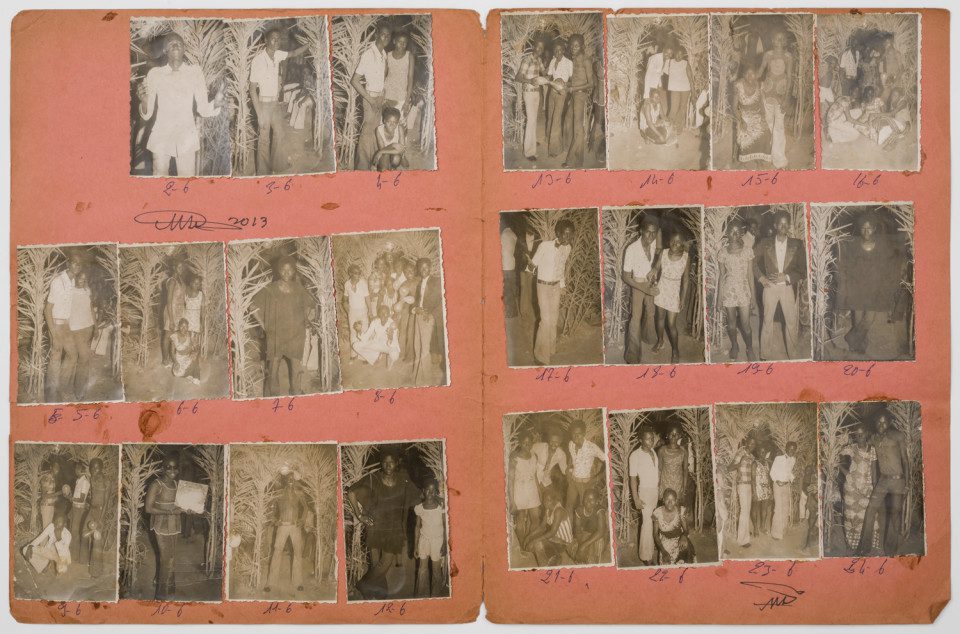 MALICK SIDIBÉ
Nuit du 14/7/73, 1973
numerical notations under each print and initialed recto; titled and dated verso
collection of 23 vintage gelatin silver prints mounted on paper
12-3/4 x 19-1/2 inches