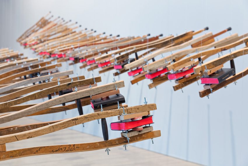  Kemang Wa Lehulere, Broken Wing, 2016. Deutsche Bank KunstHalle, 2017. Installation view. Photo: Mathias Schormann 