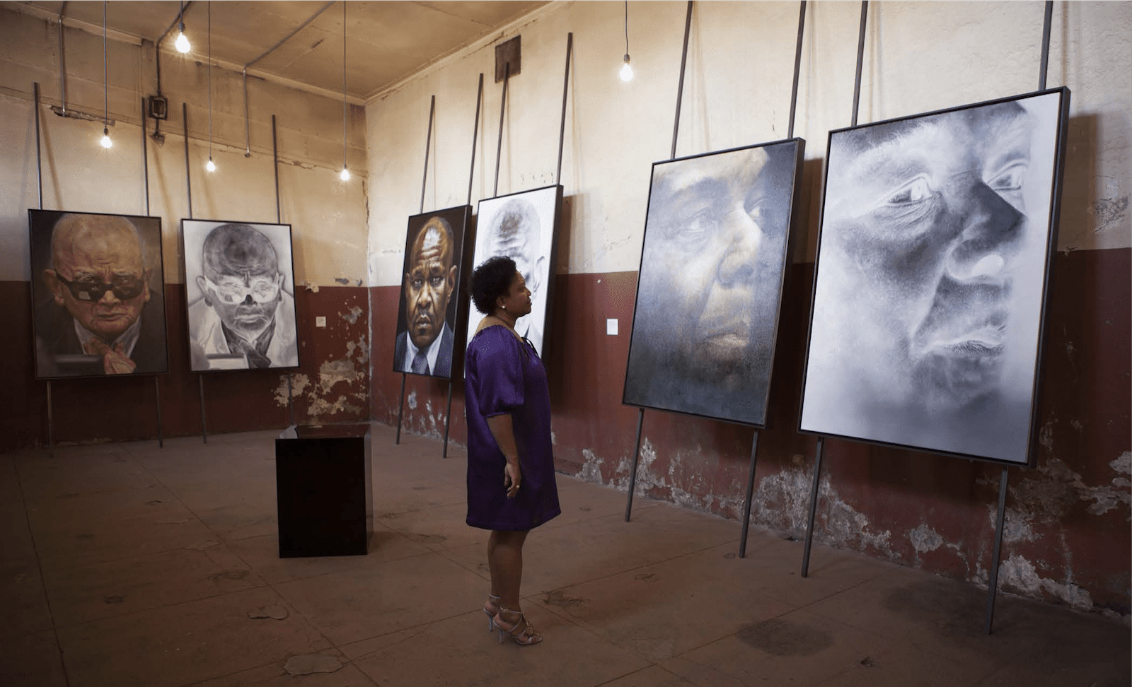 Installation at the Number Four Prison Section, Room 1, Constitution Hill, Johannesburg 2017 Image courtesy of Marijn Smulders 

