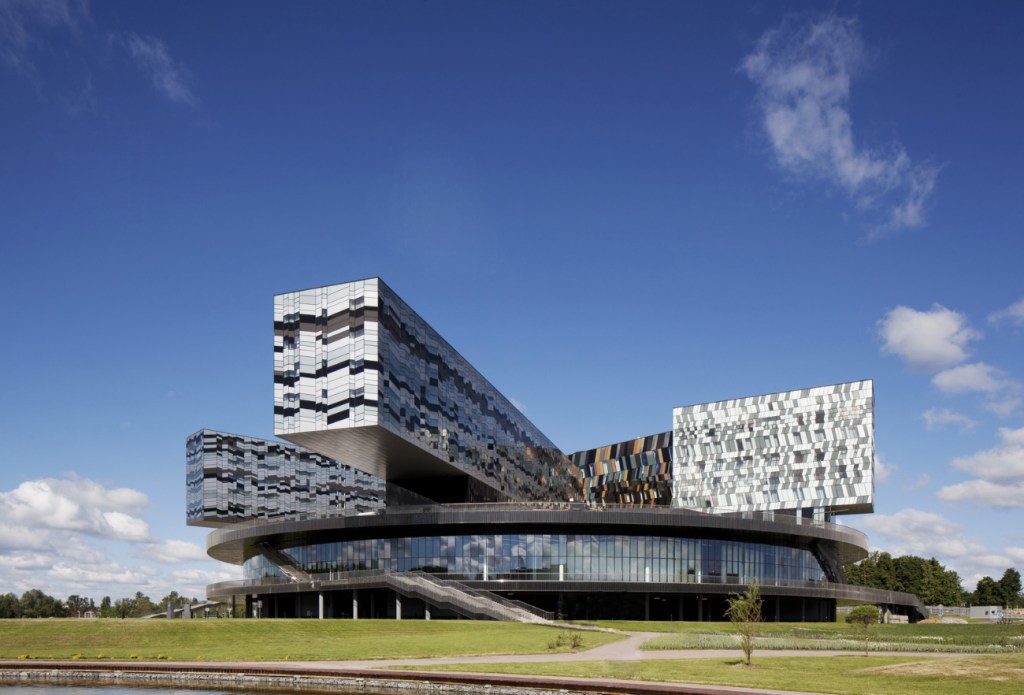 DAVID ADJAYE, Moscow School of Management, Skolkovo, Russia. | Photo by Ed Reeve, Courtesy Adjaye Associates via Garage Museum