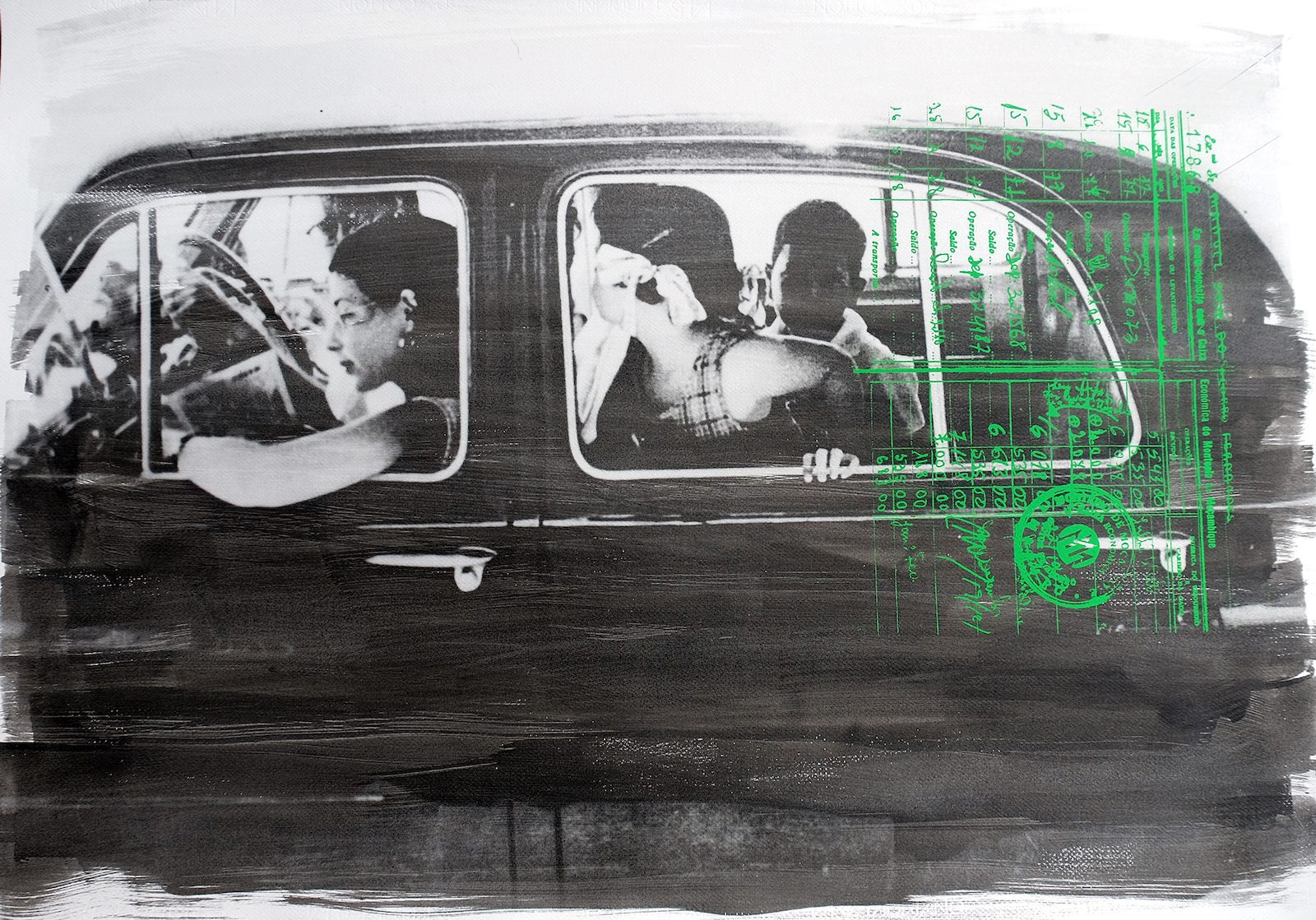 Délio Jasse, The Lost Chapter, Nampula, 1963, 2016. Photographic emulsion and screenprint on Fabriano paper. Courtesy the artist and Tiwani Contemporary, London