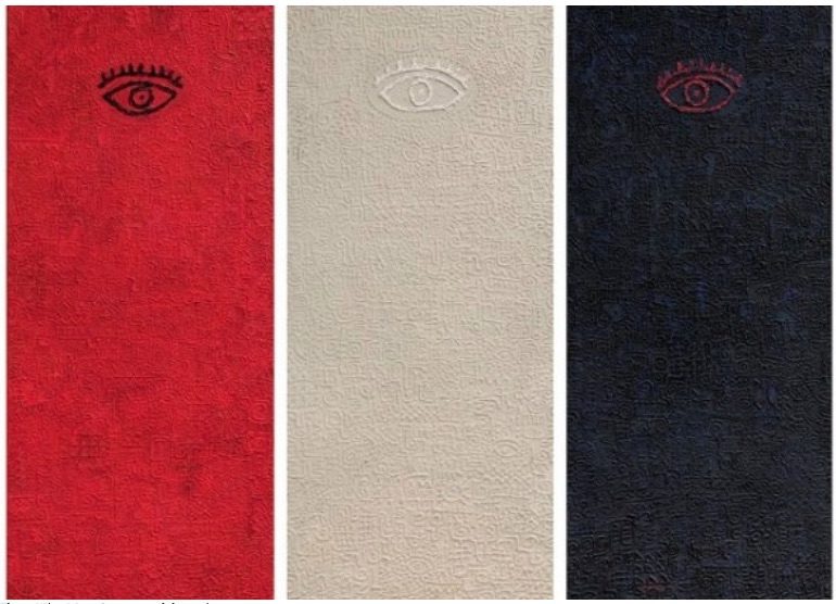 

Victor Ekpuk, Three Wise Men. Courtesy of the artist.
