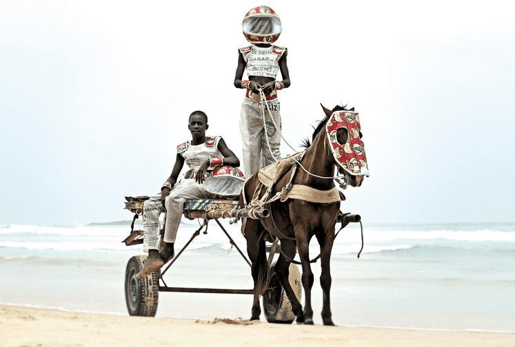 Alexis Peskine, Aljana Moons - Twins Horse (detail), 2015. C-print on Hahnemühle 308gsm paper, 83.1 x 150 cm. Courtesy October Gallery