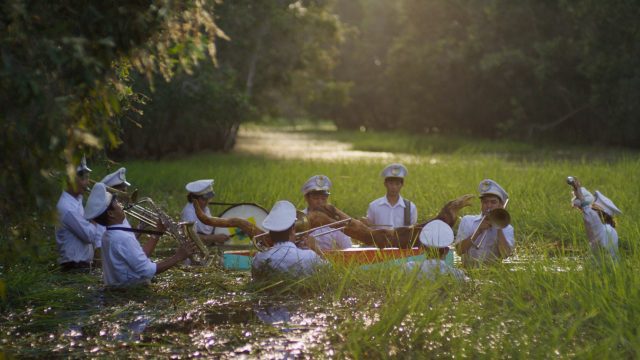 The Propeller Group, 'The Living Need Light, The Dead Need Music' (2014), Film 21 min 15 sec.