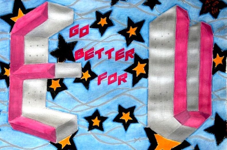 Numero Unoma, Reach for the stars, 112×76cm mixed media (acrylic, aquarelle & oil pastel) on cotton paper, 2017. Courtesy the artist and SMO Contemporary Art.