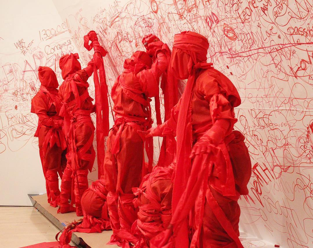 Jelili Atiku performing at Arthouse Foundation. Photo courtesy Arthouse Foundation.