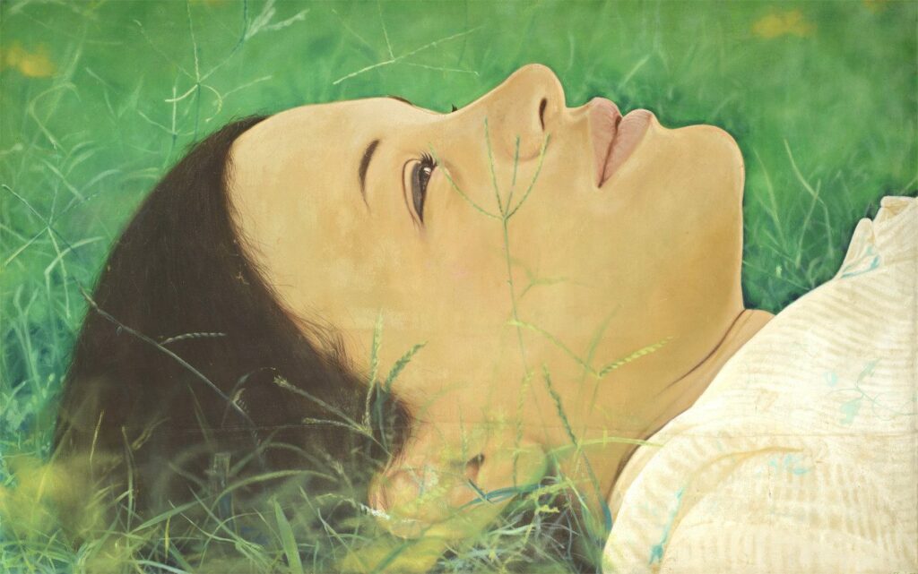 Flavio Garciandía, Ella está en otro día (She is in Another Day), 1975. Oil on canvas. Private collection. © Flavio Garciandía.