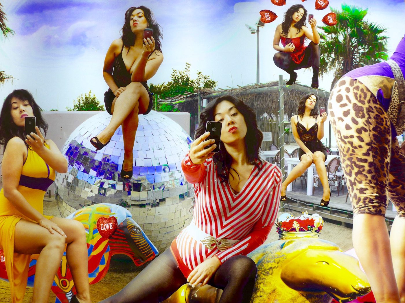 Thania Petersen, Flamingo (detail), 2017. Backlit photographic print in lightbox Courtesy the artist and Everard Read, Cape Town