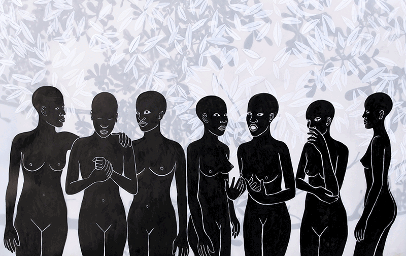 Mafalda Nicolas Mondestin , Ann Fè On Ti Pale II, 2016. Mixed media on Duralar Paper, 24