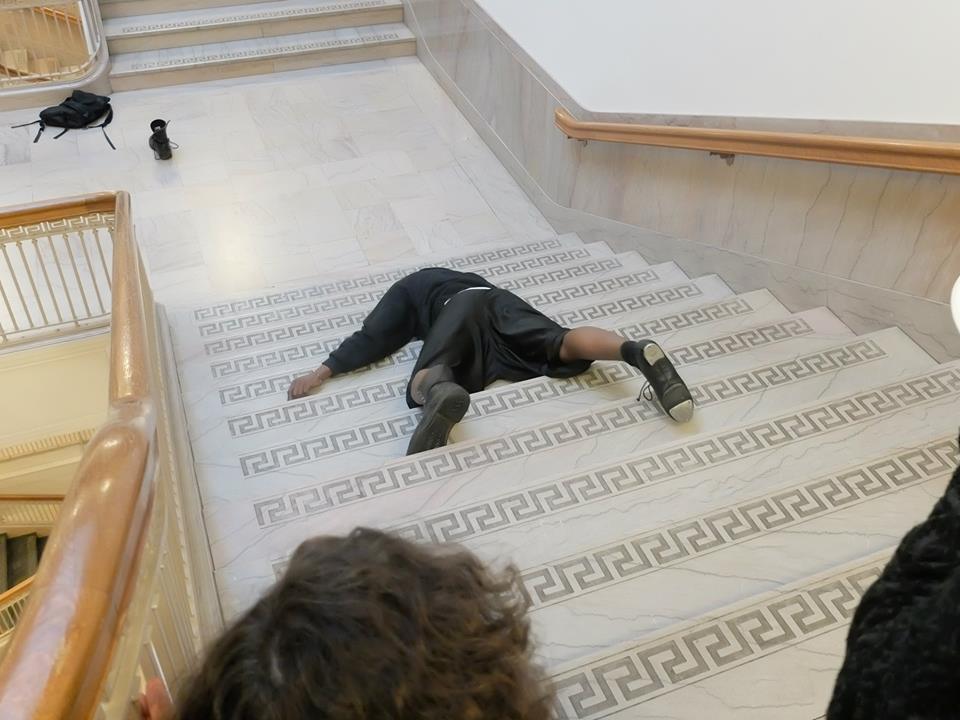 keyon gaskin, it’s not a thing, at “Black genus, genisis, genius,” 2015, Central Library Portland. Photo: Robert Duncan Gray