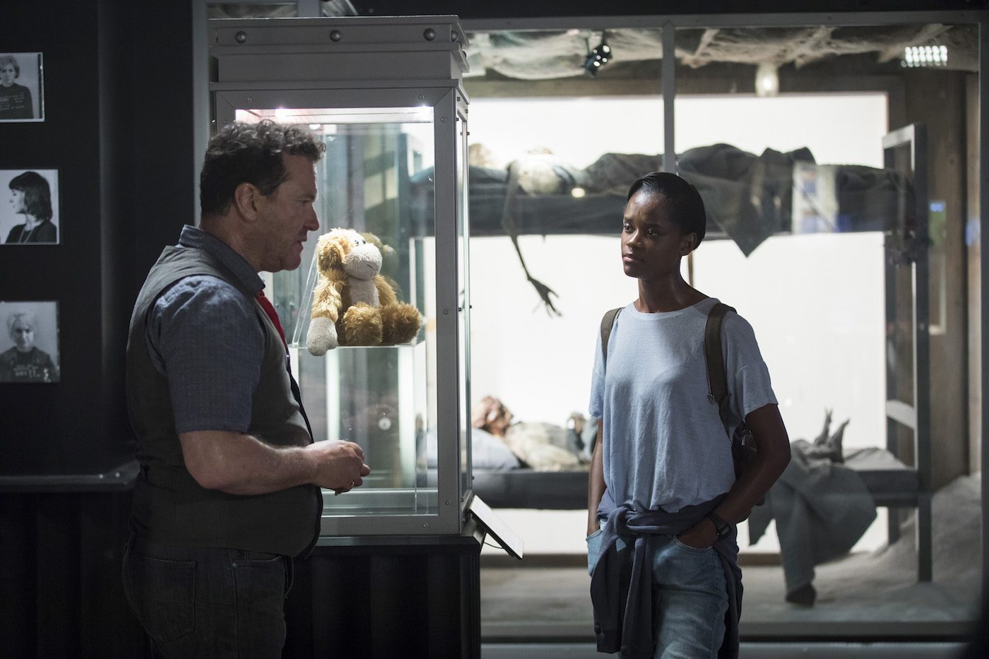 Douglas Hodge and Letitia Wright in Black Mirror (2011)