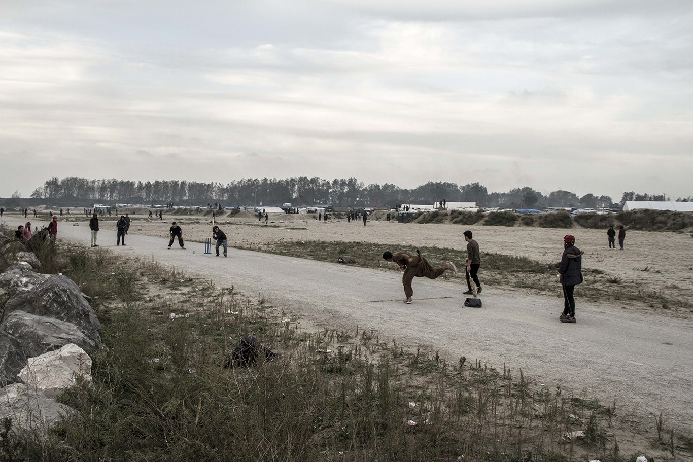 Guy Woueté, Love Jungle series. A set of 64 photos taken during the dismantlement of Calais’Jungle, a French refugee and migrant camp, in October 2016. Dimensions variable. © Guy Woueté.