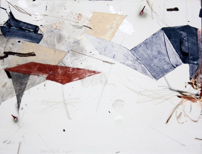 M’barek Bouhchichi, Reflets d'Humeur, 70x90, Acrylique sur toile. Courtesy the artist.