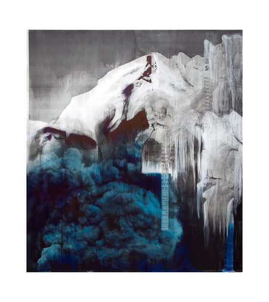 Lorna Simpson, Ice 3, 2018. Ink and acrylic on gessoed fiberglass, 274.3 x 243.8 x 3.2 cm / 108 x 96 x 1 1/4 in. © Lorna Simpson
Photo: James Wang