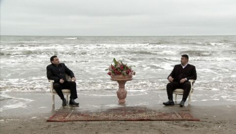 Bahar Behbahani and Almagul Menlibayeva, Ride the Caspian, 2011.  2-channel video installation, HD colour, surround sound, wall-mounted digital photographs. Sound: OMFO, Negar Behbahani. Co-produced by Sharjah Art Foundation with a grant from the Art and Culture Network Program, Open Society Institute Budapest and the support of Priska C Juschka Fine Art. Sharjah Art Foundation 

Collection 