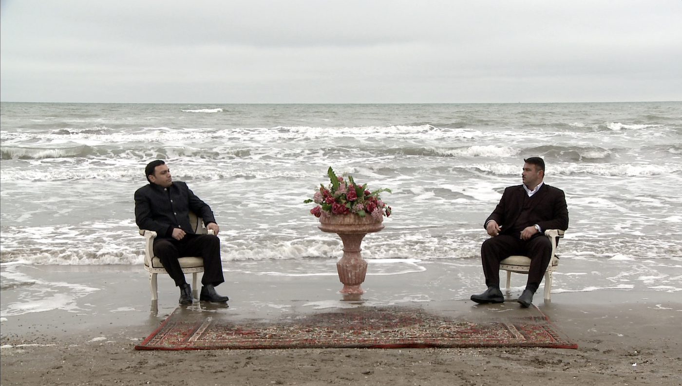 Bahar Behbahani and Almagul Menlibayeva, Ride the Caspian, 2011.  2-channel video installation, HD colour, surround sound, wall-mounted digital photographs. Sound: OMFO, Negar Behbahani. Co-produced by Sharjah Art Foundation with a grant from the Art and Culture Network Program, Open Society Institute Budapest and the support of Priska C Juschka Fine Art. Sharjah Art Foundation 

Collection 