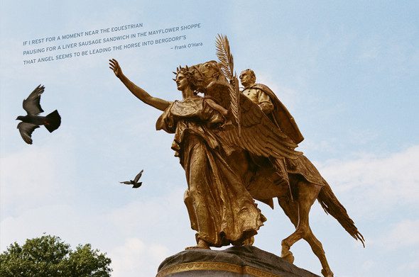 Frank O’Hara, Lunch Poems (excerpt). Courtesy City Lights Books. Photo: Clément Pascal.