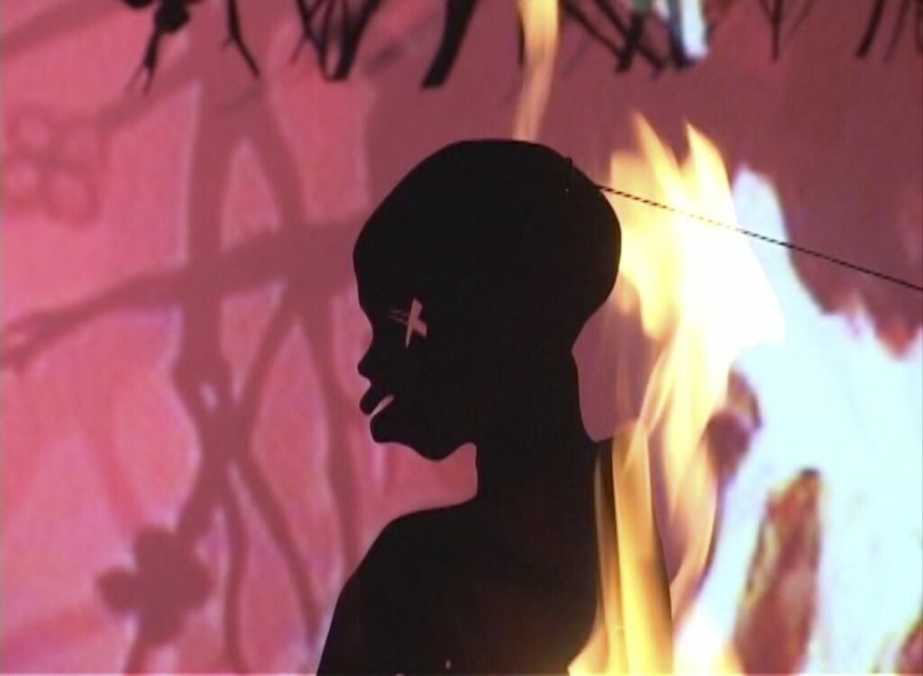 Kara Walker
Fall Frum Grace, Miss Pipi's Blue Tale (Film Still), 2011 Video (color, sound)
© Kara Walker
Courtesy Sprüth Magers and Sikkema Jenkins & Co.