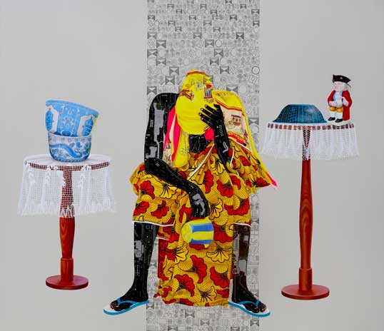 Eddy Kamuanga Ilunga, Fragile 1, 2018
Acrylic and oil on canvas, 180 x 207 cm.