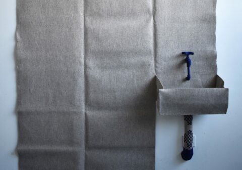 Johanna Unzueta, Mural Sink (Detail), 2018. Felt and thread , 300 x 200 x 35 cm. Courtesy the artist and 57w57Arts Gallery, NY