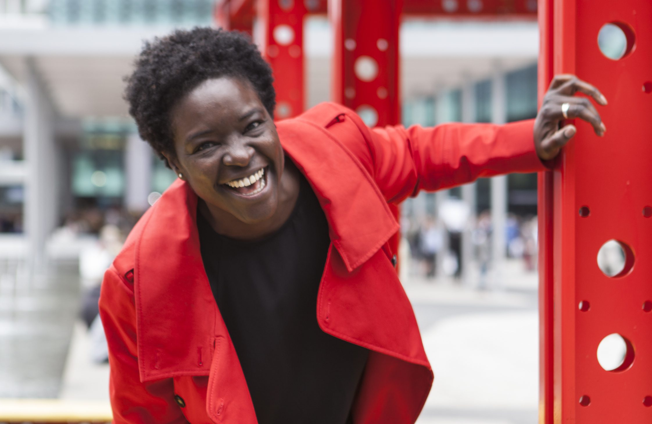 'Elvira Dyangani Ose at Basilea, Creative Time and ArtBasel, Basel, 2018.' Photo by Guillermo Domínguez Terry.