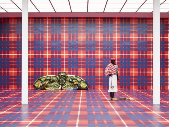 Anthea Hamilton, The New Life, exhibition view Secession 2018, photo: Sophie Thun