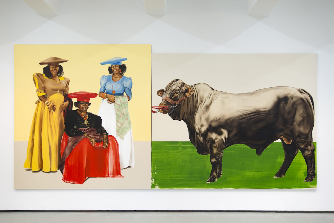 Meleko Mokgosi, Democratic Intuition Lerato Philia I, 2016 © Meleko Mokgosi. Courtesy of the artist and Jack Shainman Gallery, New York.