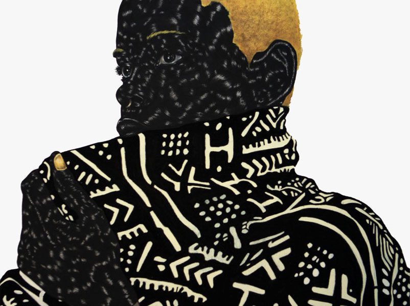 Toyin Ojih Odutola. Hold It In Your Mouth A Little Longer, 2013.