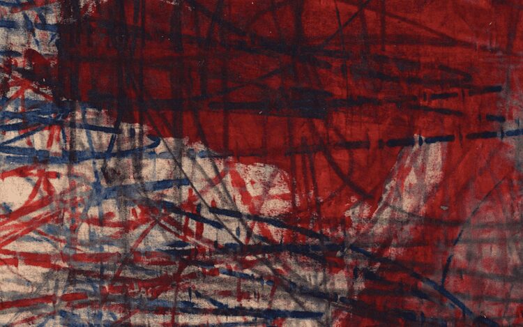 Oscar Murillo, catalyst #25 (2017) (detail). © Oscar Murillo. Courtesy the artist and David Zwirner.