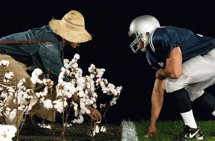 Hank Willis Thomas, The Cotton Bowl. Courtesy the artist and Jack Shainman Gallery.