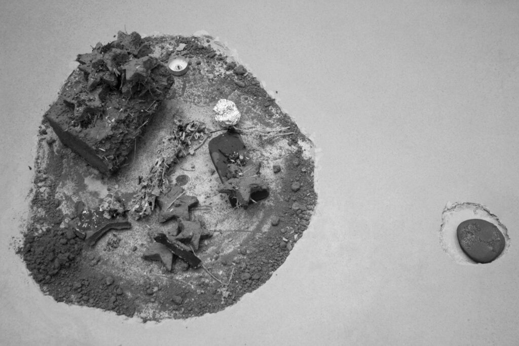 Dineo Seshee Bopape,  [when spirituality was a baby], installation view, Collective, 2018