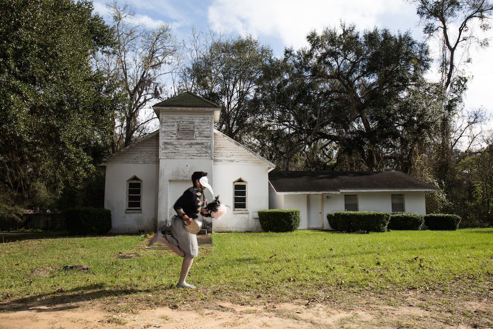 Allison Janae Hamilton, Scratching at the wrong side of firmament., 2015
Archival pigment print
40 x 55 inches. Courtesy of the artist

