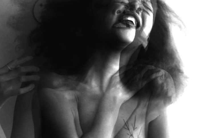 Detail of Phoebe Boswells videowork 'Rapture', 2018