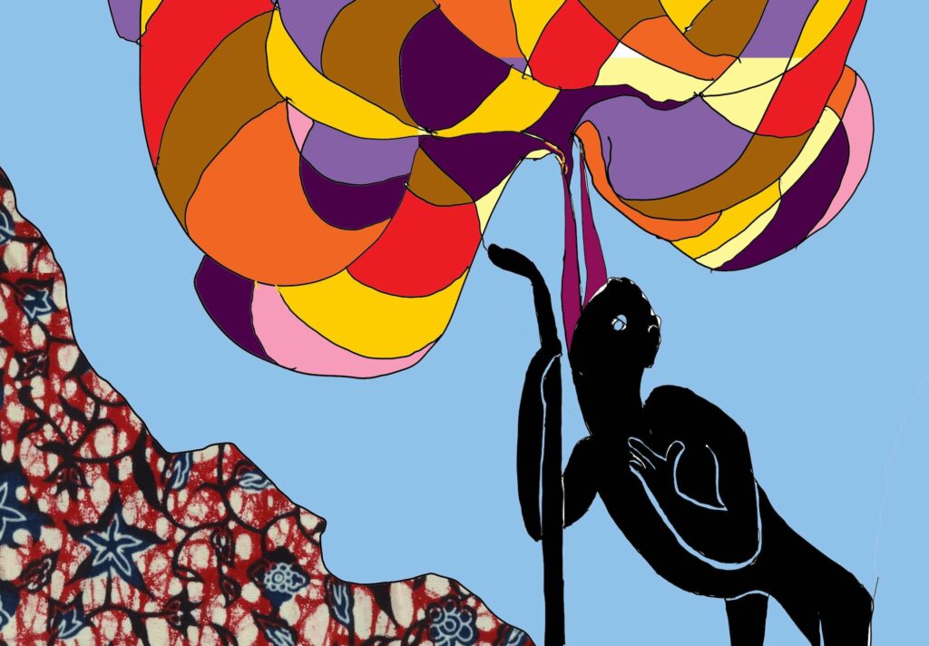 Yinka Shonibare, 'Creatures Of The Mappa Mundi - Ciccone Gentes' - (sketch) detail. Meadow Arts commisson 2018 for Hereford Cathedral