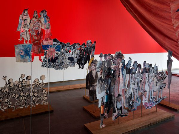 Anna Boghiguian, Promenade dans l’inconscient 2016 
(A Walk in the Unconscious 2016), detail. Photograph © Renato Ghiazza