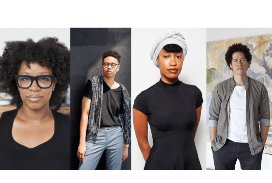 Allison Janae Hamilton, courtesy of the artist ; Sable Elyse Smith, courtesy of Charlie Rubin; Tschabalala Self, courtesy of Lauren Spinelli; Michael Armitage, courtesy White Cube