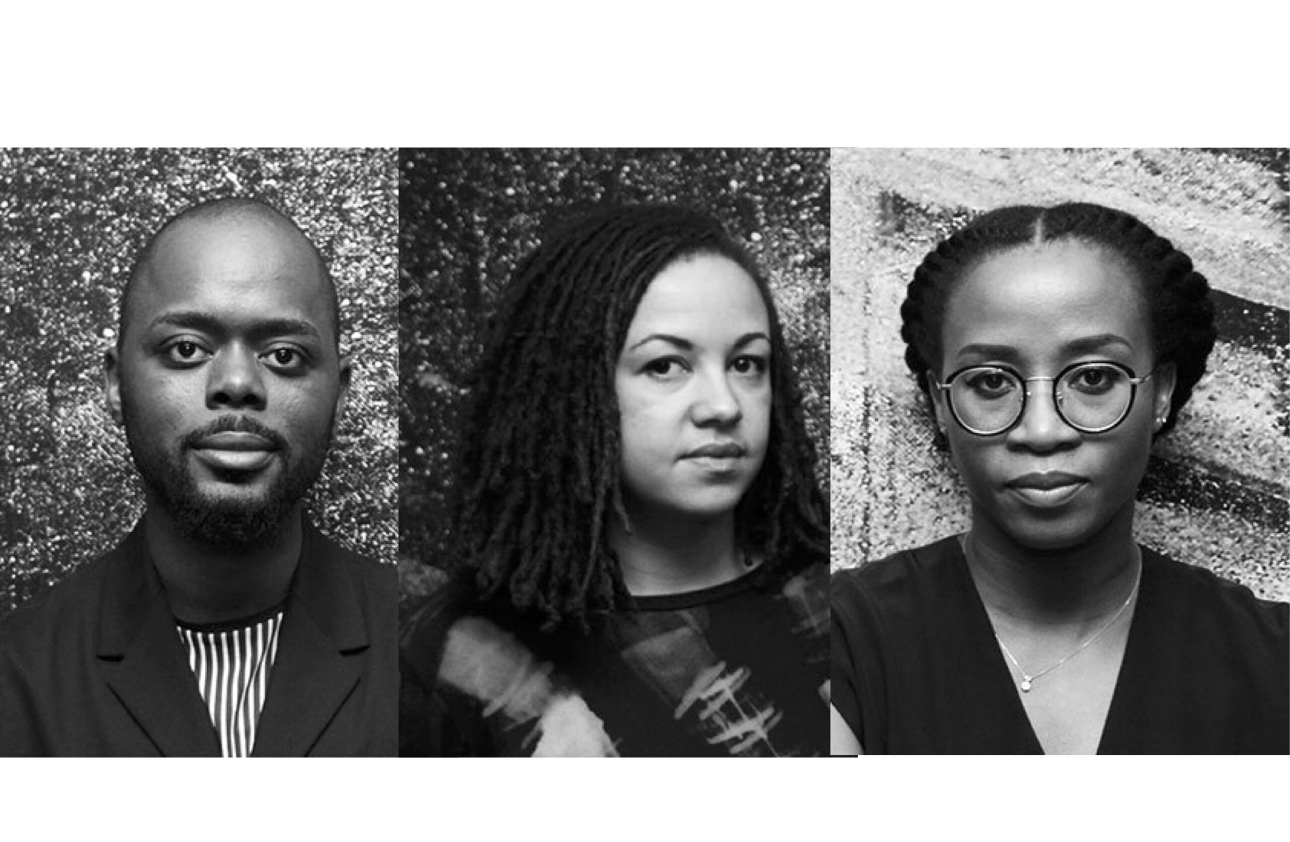 Antawan I. Byrd (left), Hansi Momodu-Gordon (center), and Tosin Oshinowo (right), courtesy of Lagos Biennale