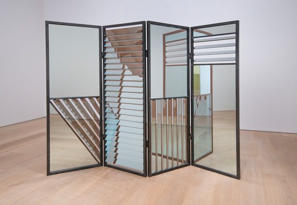 Kapwani Kiwanga, Jalousie, 2018.  Installation view of: Kapwani Kiwanga A wall is just a wall (and nothing more at all), Esker Foundation, Canada, 2018.  Commissioned by Esker Foundation Commission Fund.  Photo by: John Dean.