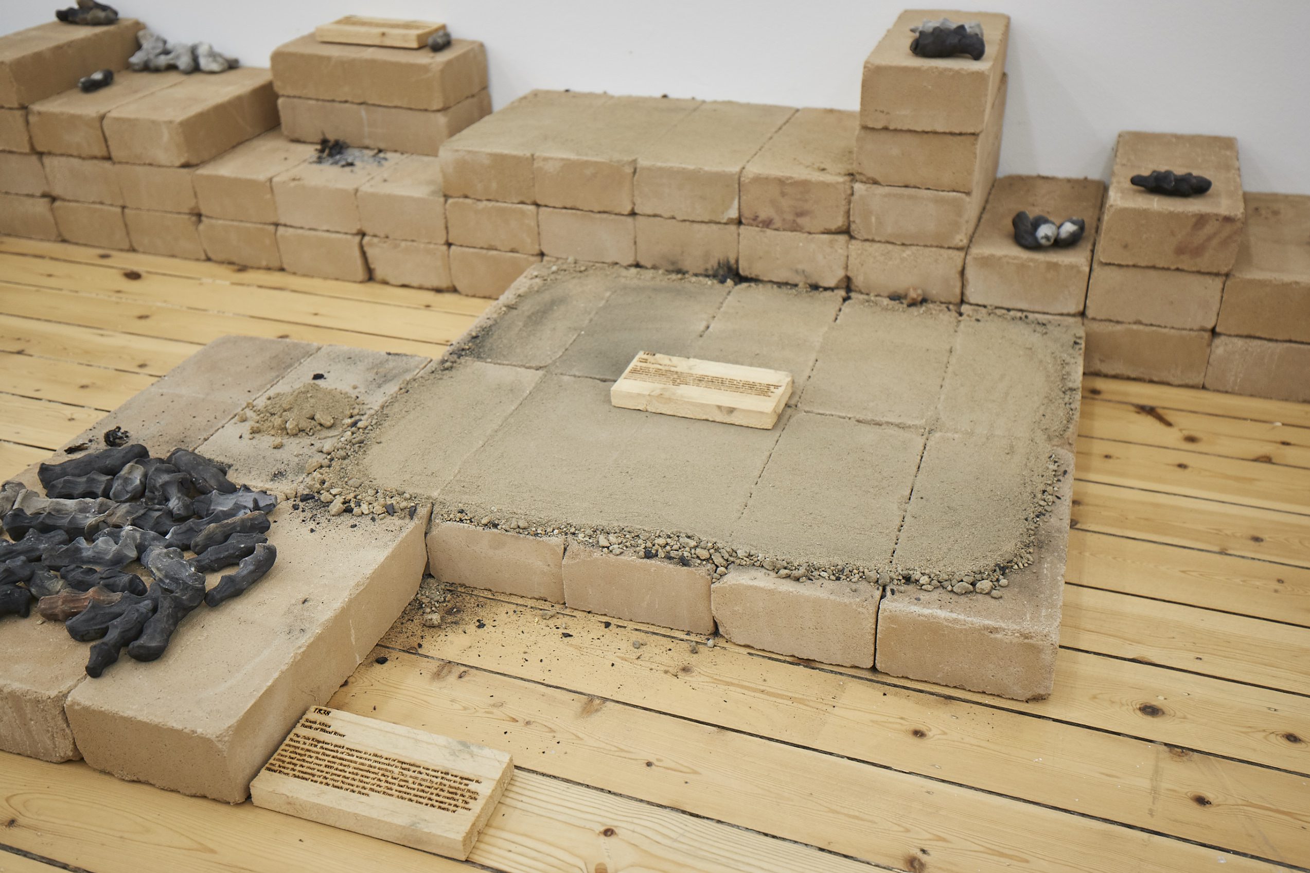 Dineo Seshee BopapeLerole: Footnotes (The struggle of memory against forgetting) (detail), 2018.Mixed media installation view Galerie Sfeir-Semler, Hamburg/BeirutImage courtesyof the artist andGalerie Sfeir-Semler, Hamburg /Beirut