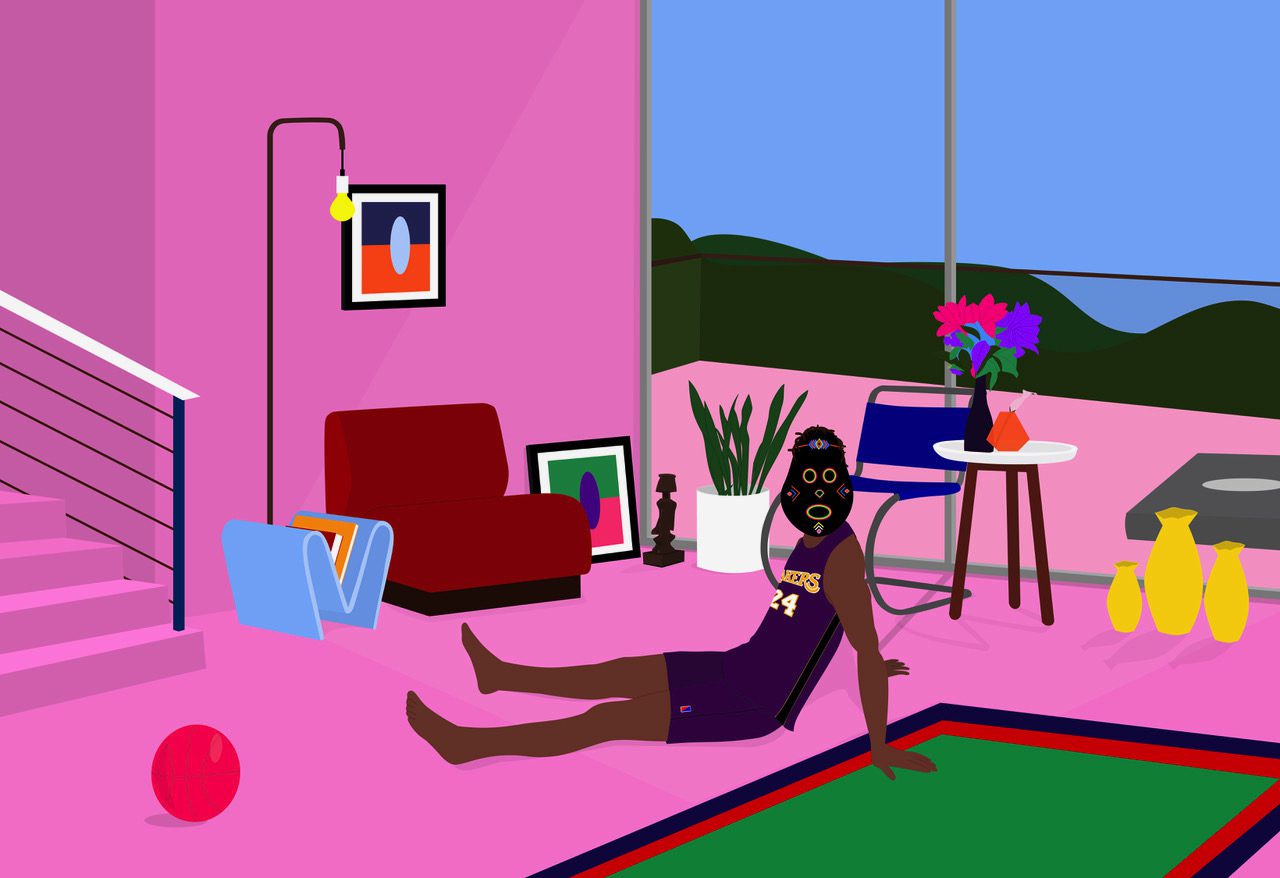 Dennis Osadebe, Hoop Dreams, 2018. Courtesy the artist and Circle Art Gallery.